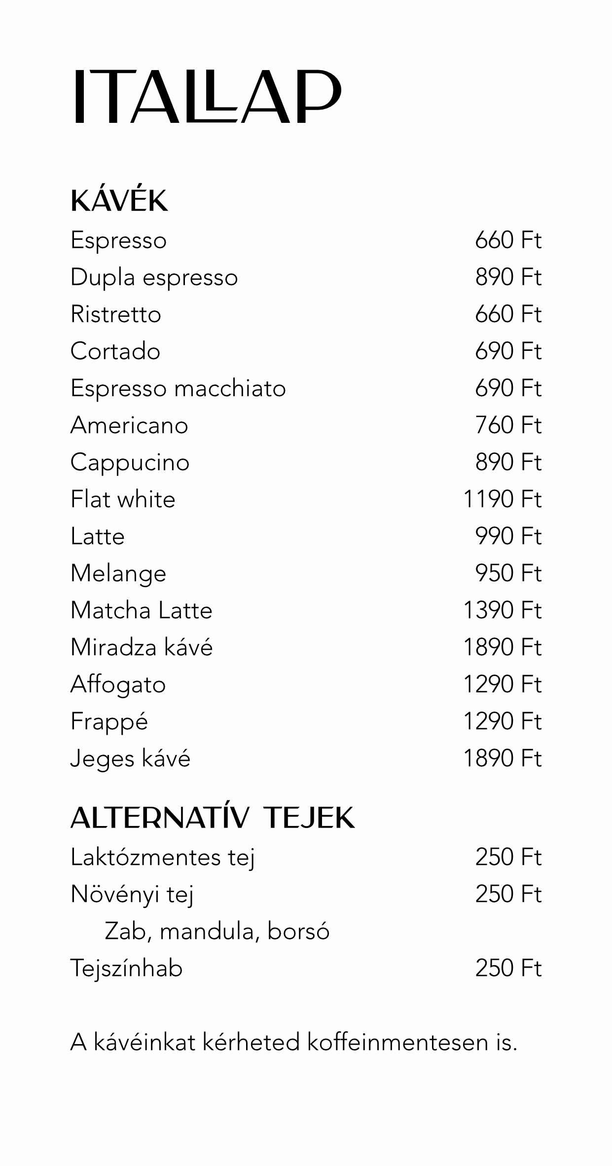 Itallap 1. oldal